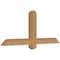 Ekena Millwork Eugene Smooth Timber Gable Bracket, Western Red Cedar, 48"W x 20"H x 3 1/2"D x 3 1/2"F, 10/12 Pitch GBW048X20X0404EUG00SWR - alternate 3